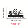 Black Cat Iron Wall Key Holder