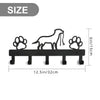 Black Cat Iron Wall Key Holder