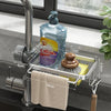 Aluminum Sink Caddy with Faucet Holder
