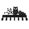 Black Cat Iron Wall Key Holder