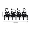 Black Cat Iron Wall Key Holder