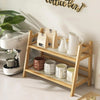 2-Tier Wicker-Look Coffee Station Organizer