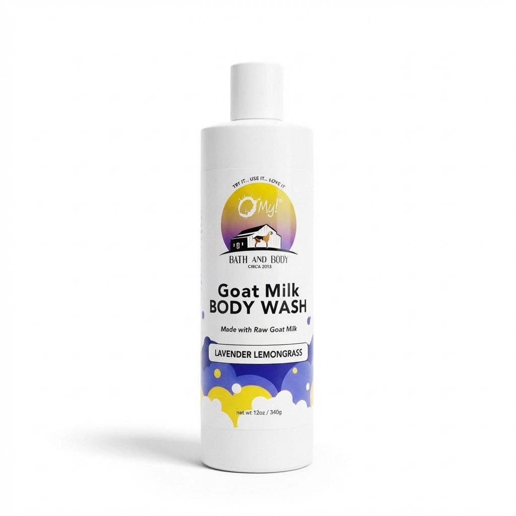 O My! Goat Milk Body Wash | Excellent for all Skin Types | Free of Parabens & More | Handcrafted in USA