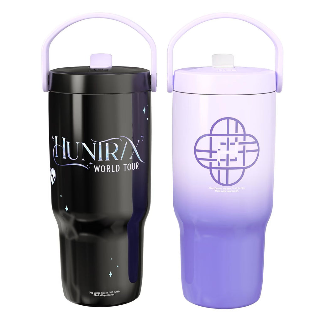 Zak Designs KPop 20oz Stainless Steel Sutton Flex Grip Siply Tumbler Set, 2-Pack