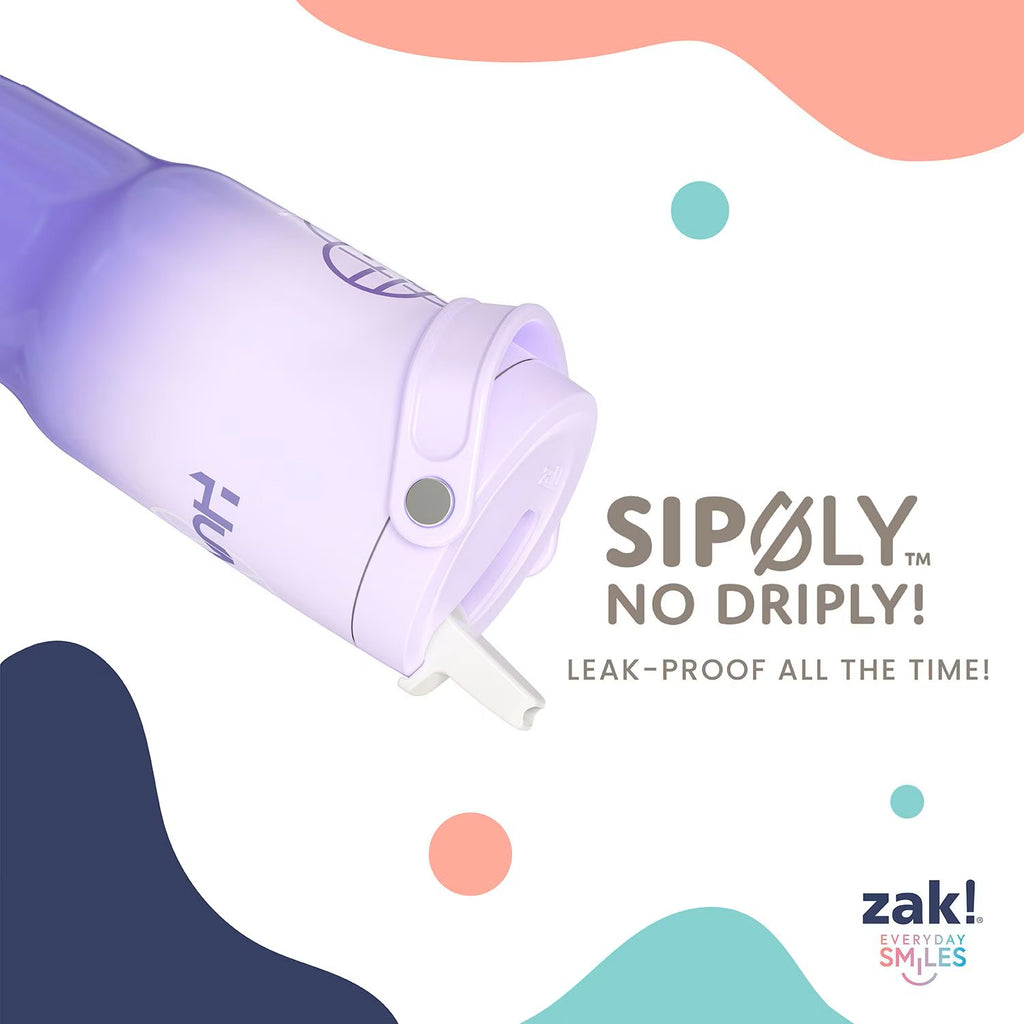 Zak Designs KPop 20oz Stainless Steel Sutton Flex Grip Siply Tumbler Set, 2-Pack