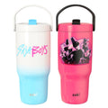 Zak Designs KPop 20oz Stainless Steel Sutton Flex Grip Siply Tumbler Set, 2-Pack