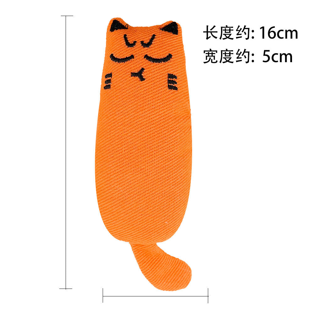 Cat Yellow Duck Dog Toy Plush Bite-Resistant Molar Sound Cat Boredom Relief Artifact Golden Retriever Dog Pet Supplies