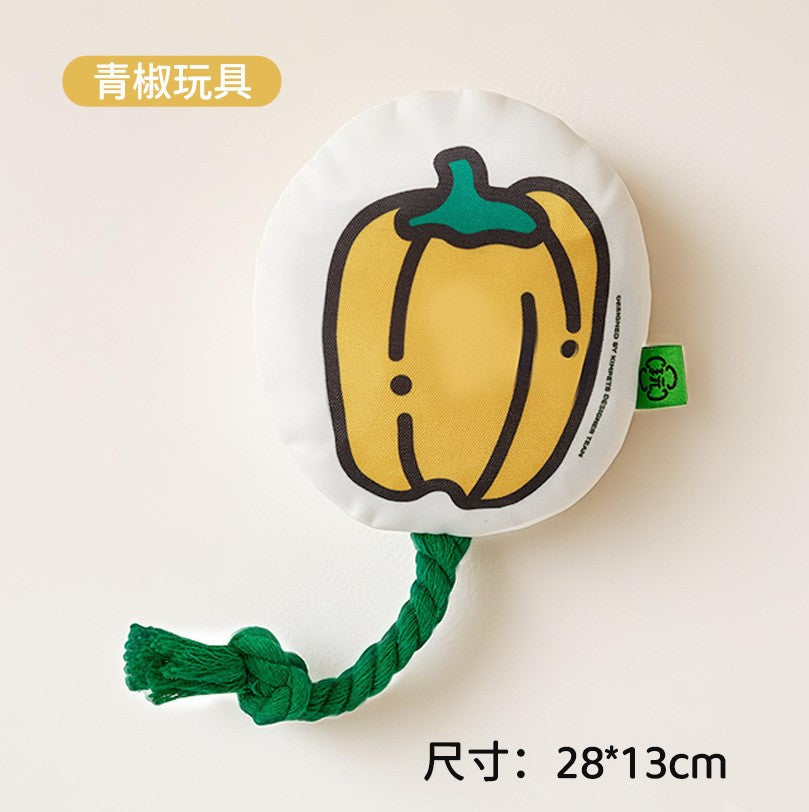 New Sounding Dog Toy Simulates Fat-Headed Fish, Grinds Teeth and Cleans Teeth, Self-Pleasure and Relieves Boredom, Cotton Rope Pet Toy Cross-Border Wholesale
