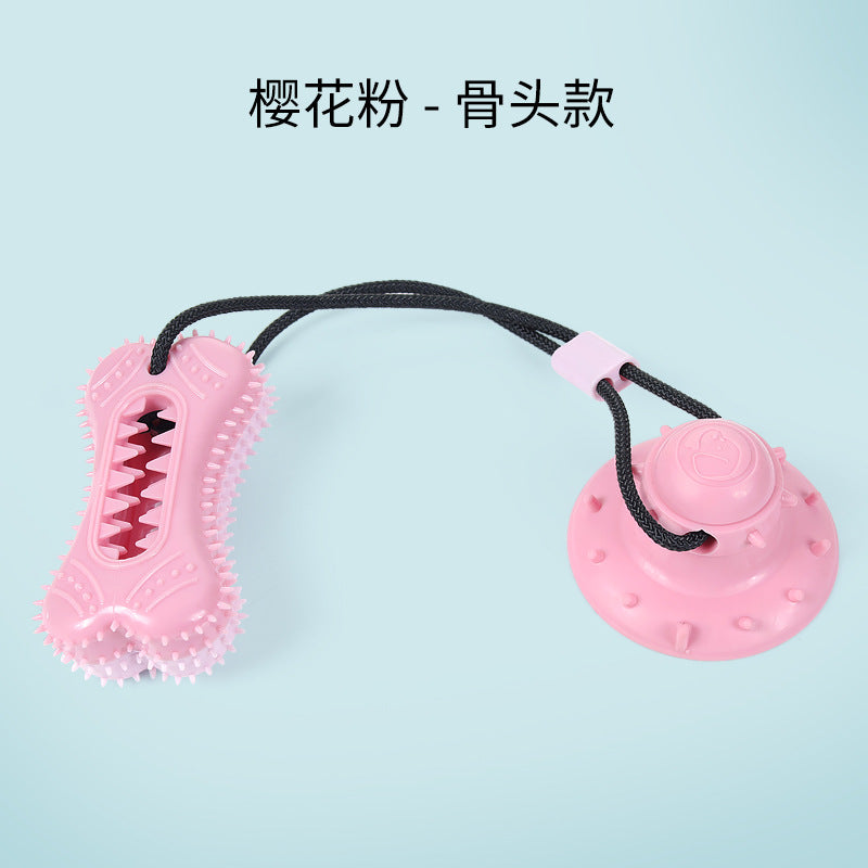 Pet Sucker Pull Rope Toy Bite-Resistant Teeth Cleaning Leakage Ball Dog Dogs Depressing and Decompressing Dog Toys Pet Supplies