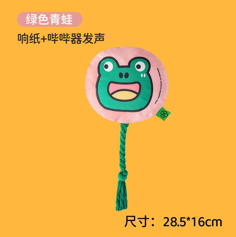 New Sounding Dog Toy Simulates Fat-Headed Fish, Grinds Teeth and Cleans Teeth, Self-Pleasure and Relieves Boredom, Cotton Rope Pet Toy Cross-Border Wholesale