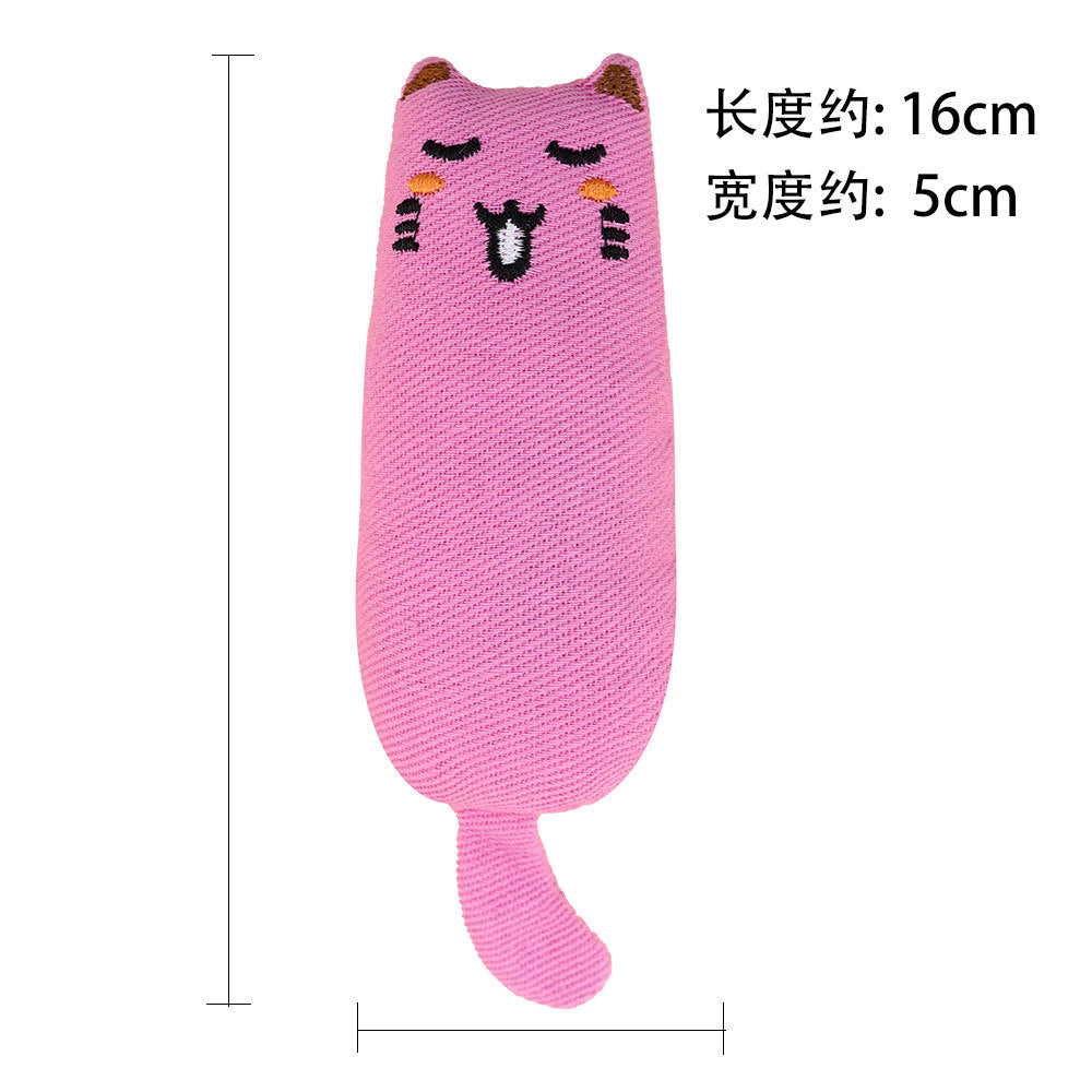 Cat Yellow Duck Dog Toy Plush Bite-Resistant Molar Sound Cat Boredom Relief Artifact Golden Retriever Dog Pet Supplies