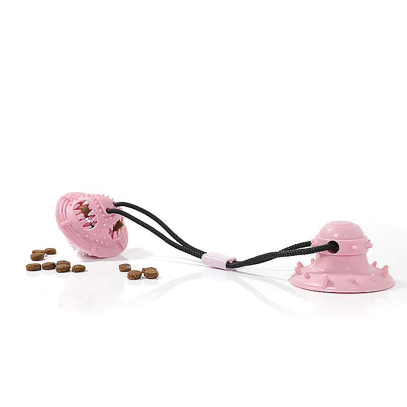 Pet Sucker Pull Rope Toy Bite-Resistant Teeth Cleaning Leakage Ball Dog Dogs Depressing and Decompressing Dog Toys Pet Supplies