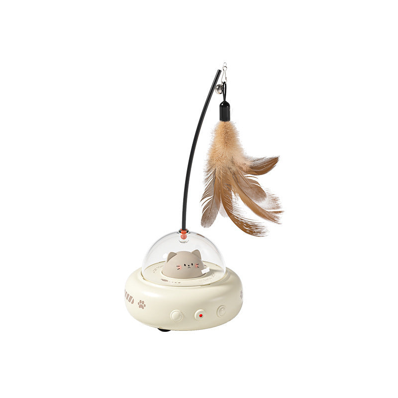Smart Cat Toy Cross-border Cat Toy Lazy Cat Toy to relieve boredom Self-hi Feather Cat Toy Cat Toy