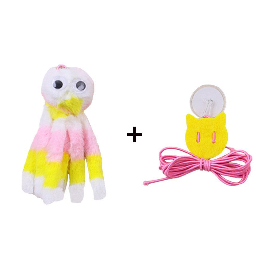 Hanging Cat Toy, Bite-Resistant Teasing Stick, Catnip, Cat Self-Entertainment Feather Toy, Kitten Pet Supplies, Bite-Resistant