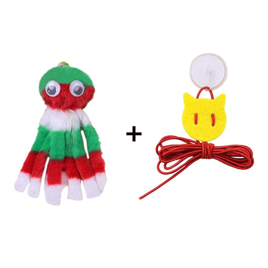 Hanging Cat Toy, Bite-Resistant Teasing Stick, Catnip, Cat Self-Entertainment Feather Toy, Kitten Pet Supplies, Bite-Resistant