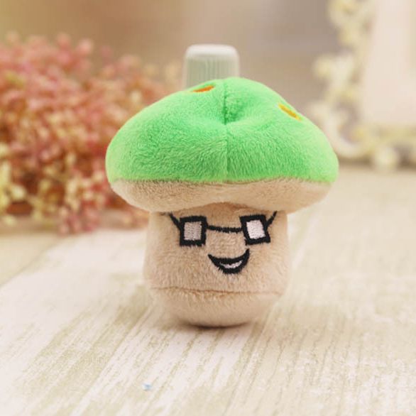 Pink Mushroom Green Mushroom Plush Sound Pet Dog Cat Toy Wholesale Dog Supplies Cat Relief