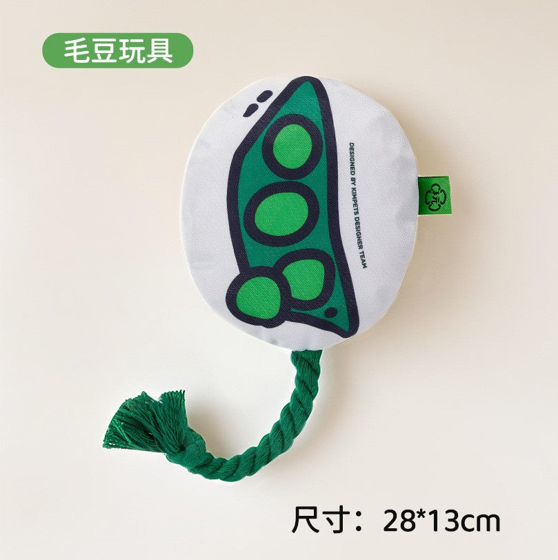 New Sounding Dog Toy Simulates Fat-Headed Fish, Grinds Teeth and Cleans Teeth, Self-Pleasure and Relieves Boredom, Cotton Rope Pet Toy Cross-Border Wholesale