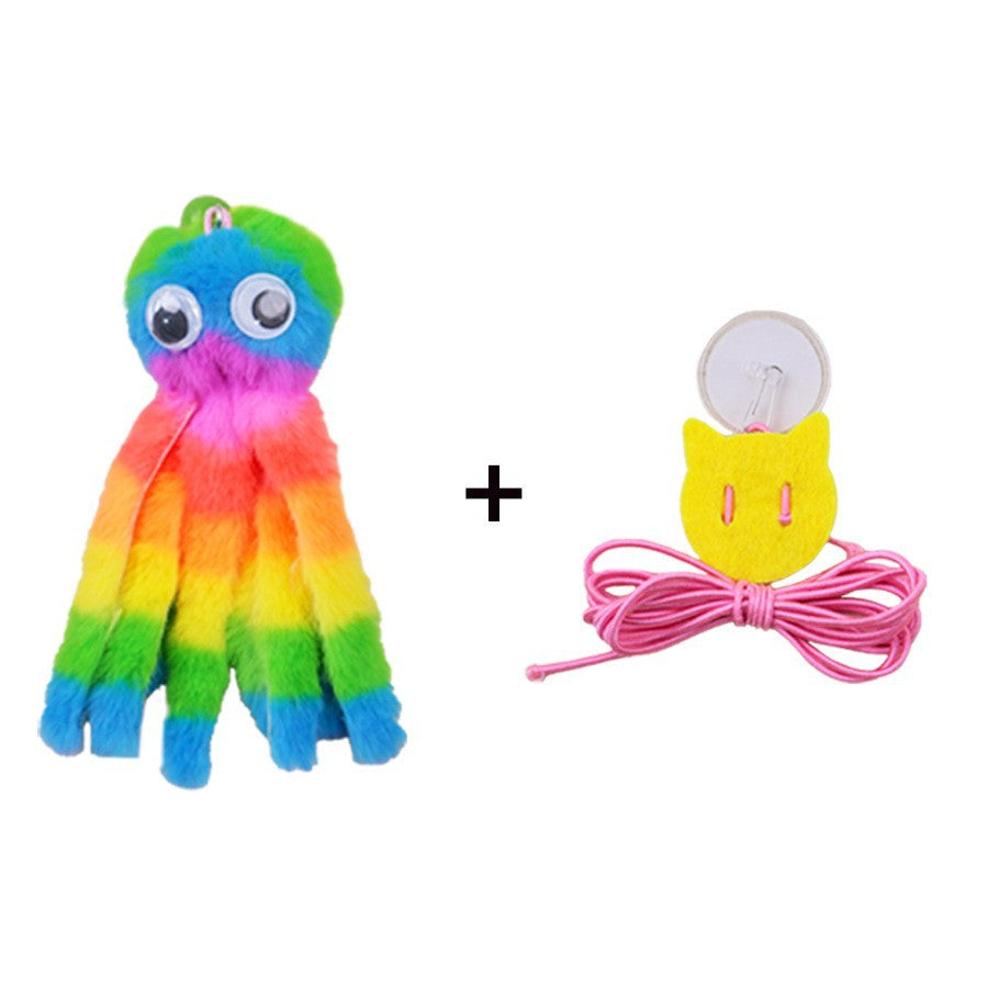 Hanging Cat Toy, Bite-Resistant Teasing Stick, Catnip, Cat Self-Entertainment Feather Toy, Kitten Pet Supplies, Bite-Resistant