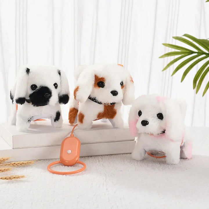 1 Electric Plush Puppy Simulation Toy Dog That Can Walk, Bark, Wag Its Tail, Electronic Leash Pet Dog Children's Toy 1