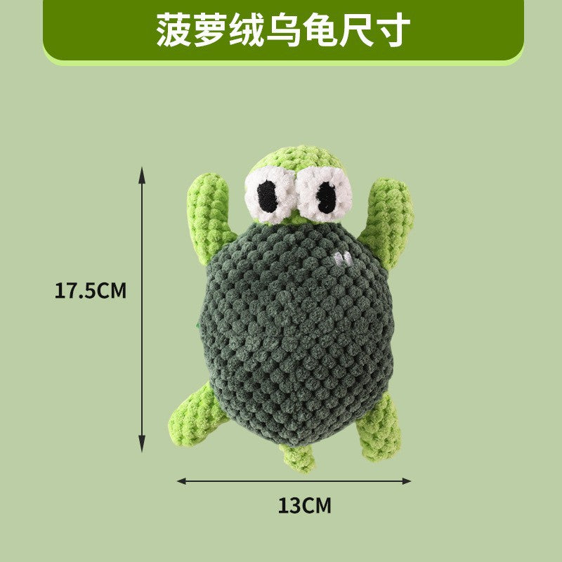 New Sounding Dog Toy Simulates Fat-Headed Fish, Grinds Teeth and Cleans Teeth, Self-Pleasure and Relieves Boredom, Cotton Rope Pet Toy Cross-Border Wholesale