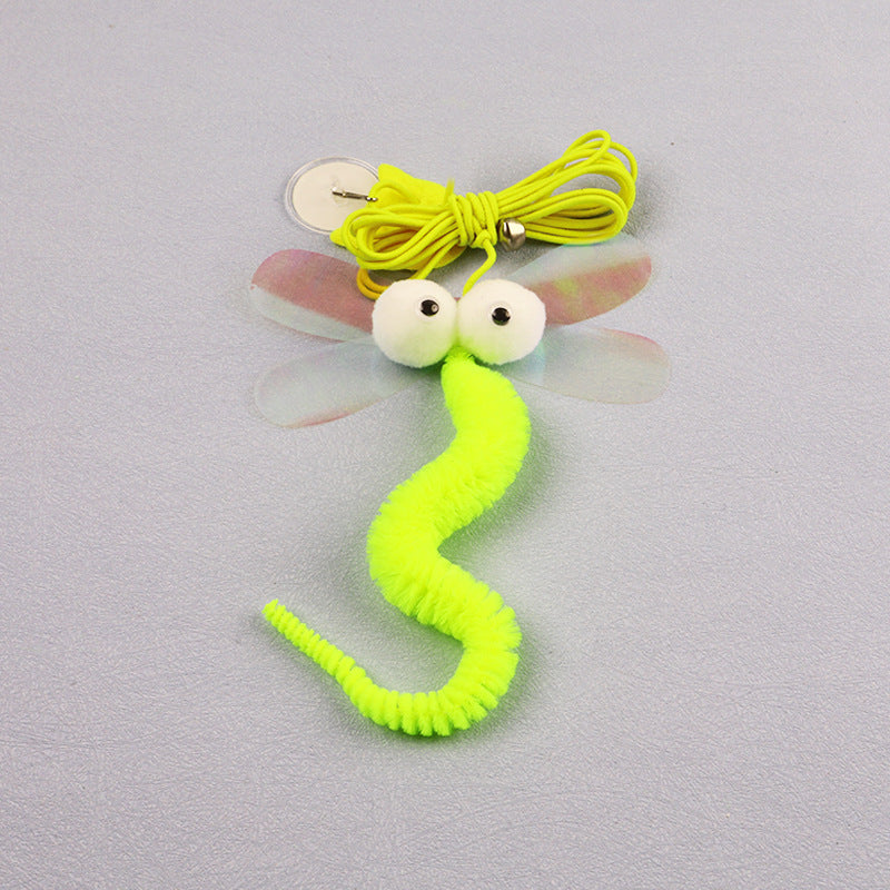 Hanging Cat Toy, Bite-Resistant Teasing Stick, Catnip, Cat Self-Entertainment Feather Toy, Kitten Pet Supplies, Bite-Resistant