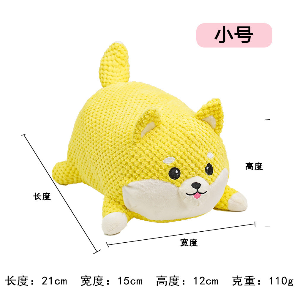 Cat Yellow Duck Dog Toy Plush Bite-Resistant Molar Sound Cat Boredom Relief Artifact Golden Retriever Dog Pet Supplies