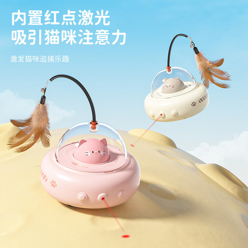 Smart Cat Toy Cross-border Cat Toy Lazy Cat Toy to relieve boredom Self-hi Feather Cat Toy Cat Toy