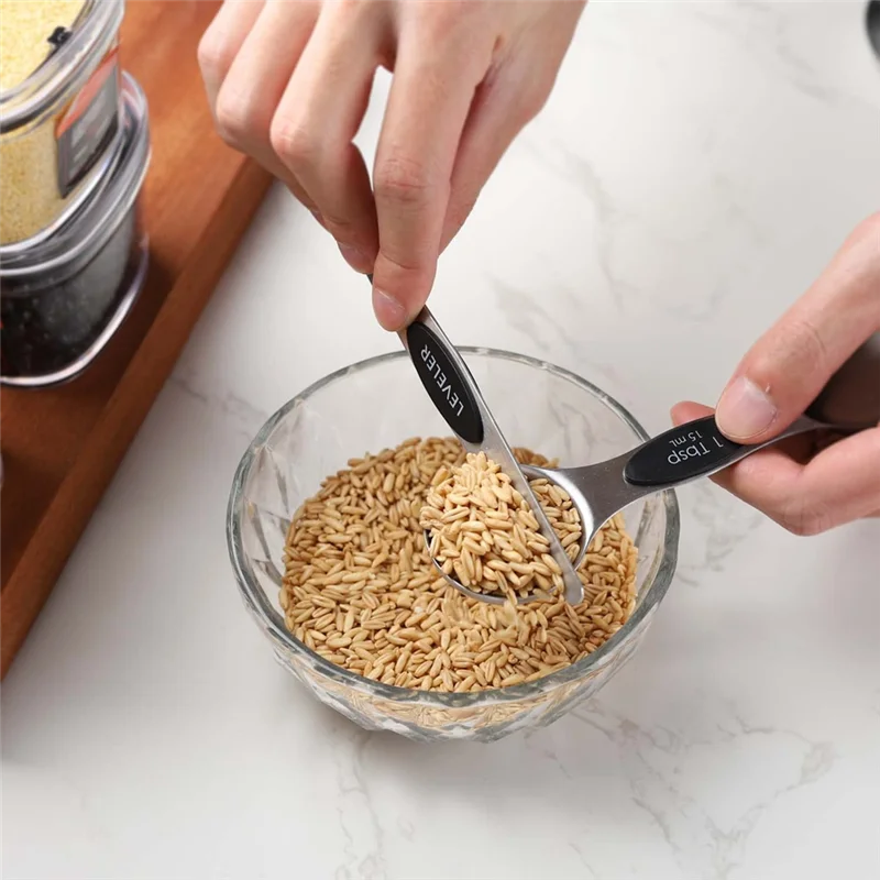16-Piece Magnetic Stainless Steel Measuring Set