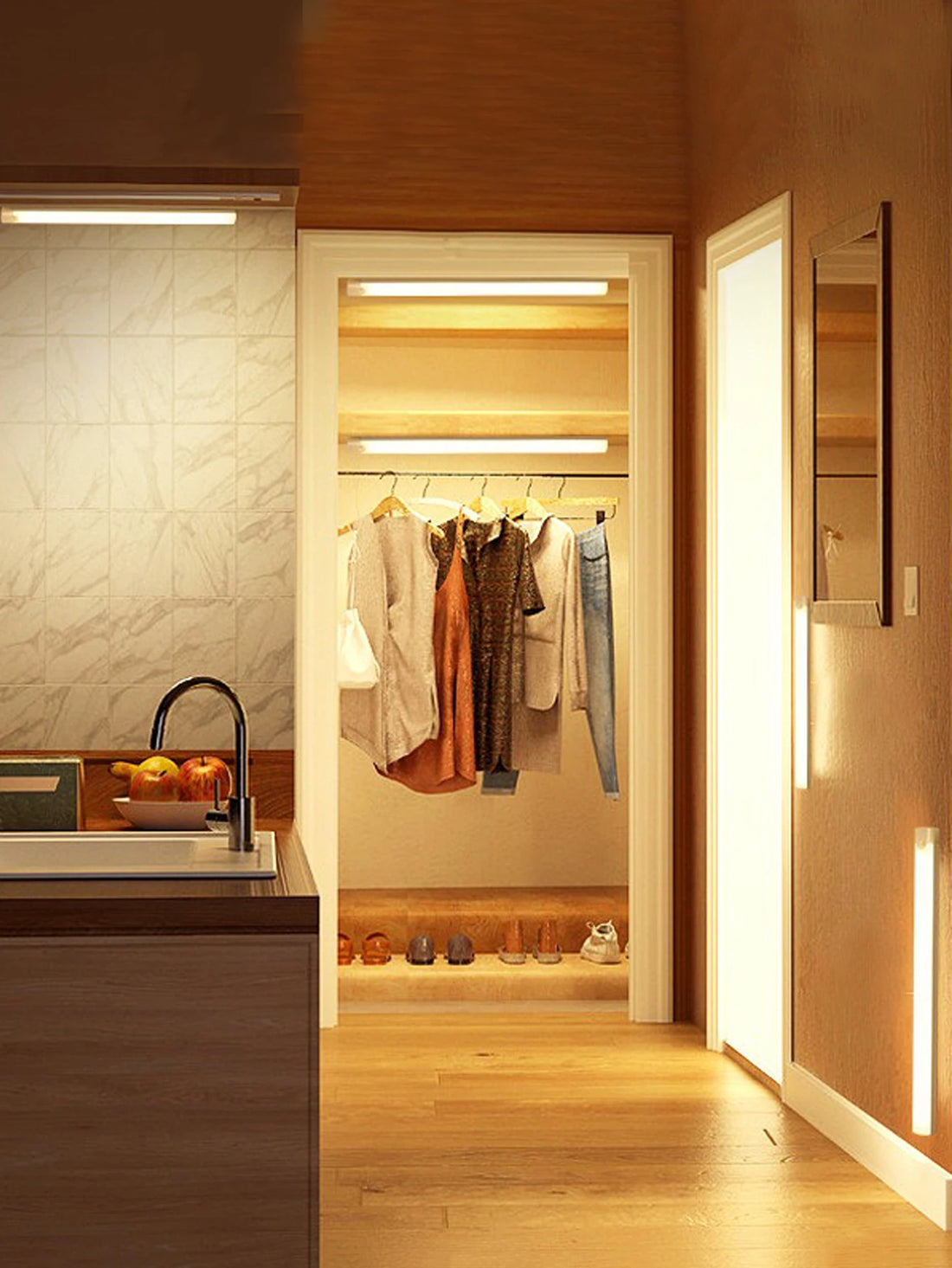 Type-C Rechargeable Motion Sensor Cabinet Light