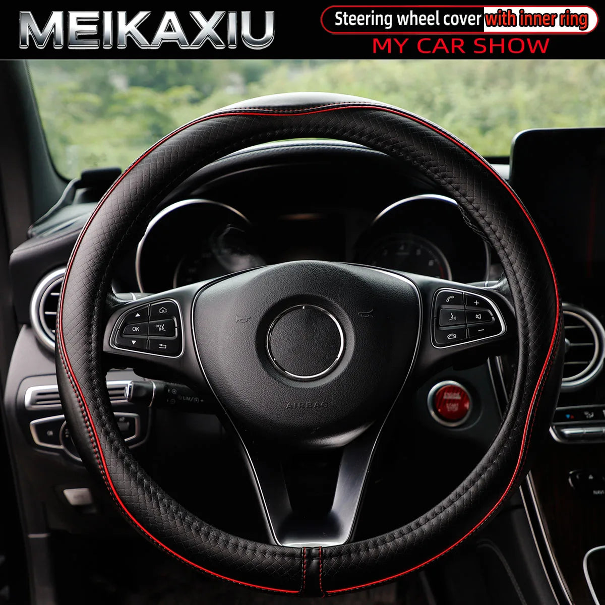 PU Leather Soft Leather Streamlined Trim Strips for Cars Are Available in 0-Type and D-Type for Inner Ring Steering Wheel Covers