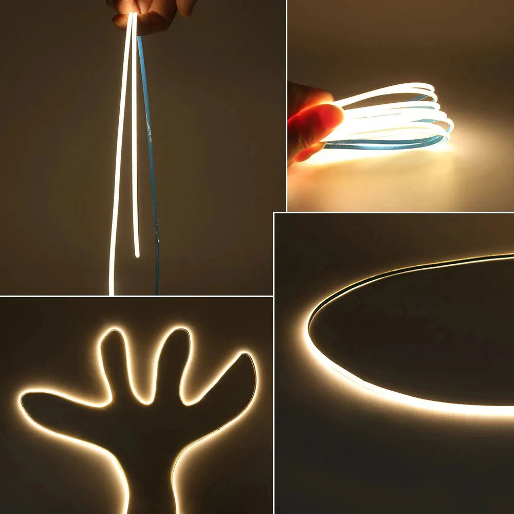 Flexible 3mm COB LED Strip Light