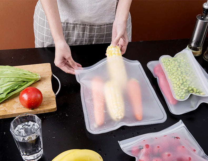 Reusable Silicone Food Storage Bags