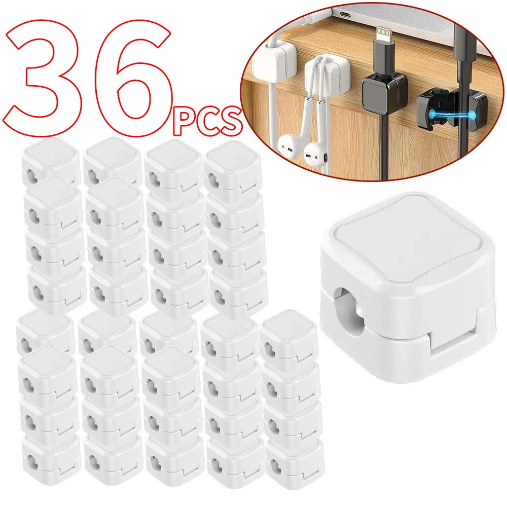 Magnetic Cable Clips and Cord Organizer