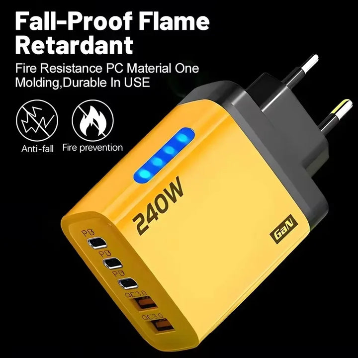 5-Port GaN Fast Wall Charger