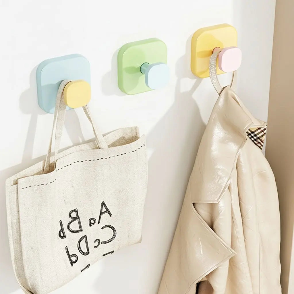 Colorful Suction Cup Wall Hooks