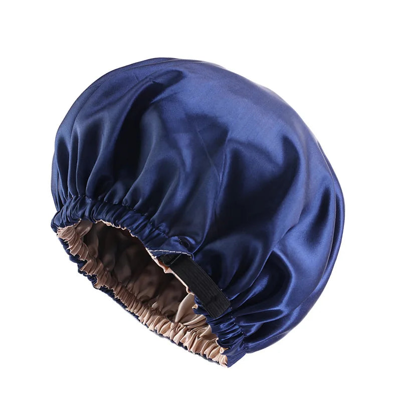 Adjustable Satin Bonnet for Sleeping