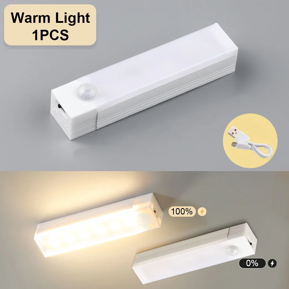 USB Rechargeable Motion Sensor Bar Light