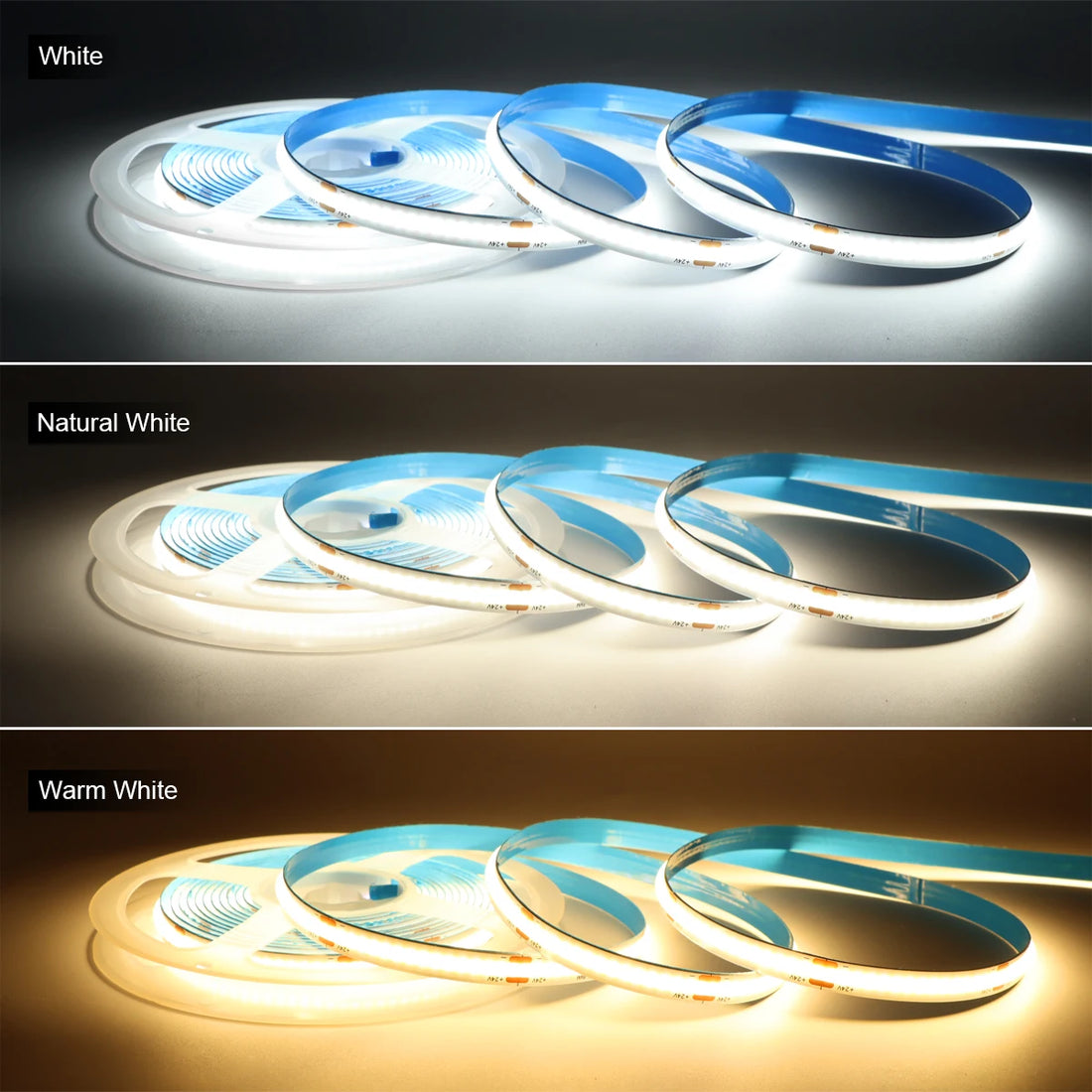 Flexible COB LED Strip with Wireless Motion Sensor