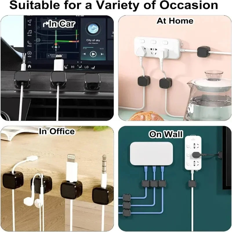 Magnetic Cable Clips and Cord Organizer