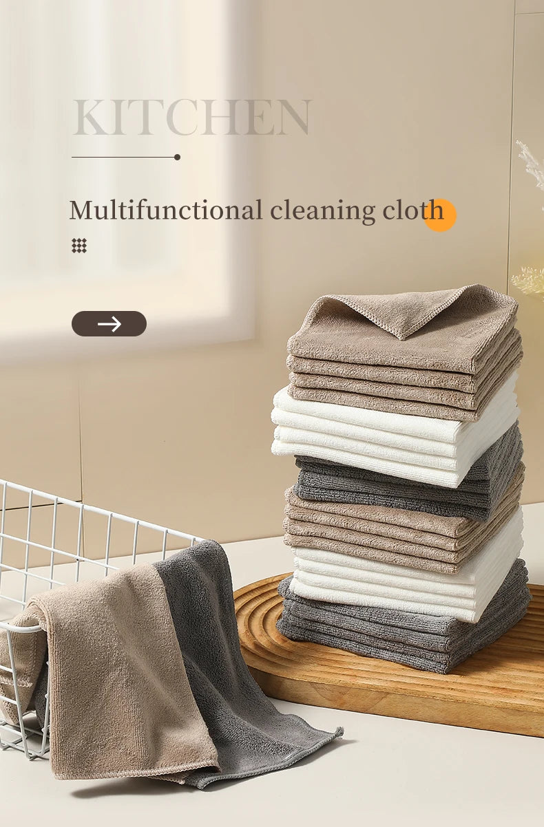 Microfiber Cleaning Cloths, 6 or 12 Pack