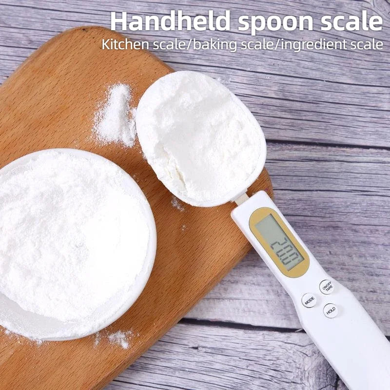 0.1g Portable LCD Digital Kitchen Scale Measuring Spoon Gram Flour and Grain Food Spoon Weight Coffee Scale Kitchen Tool