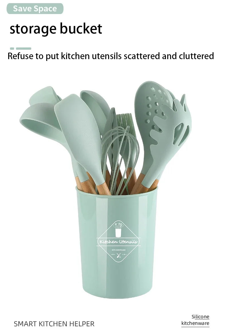 12-Piece Silicone Kitchen Utensil Set