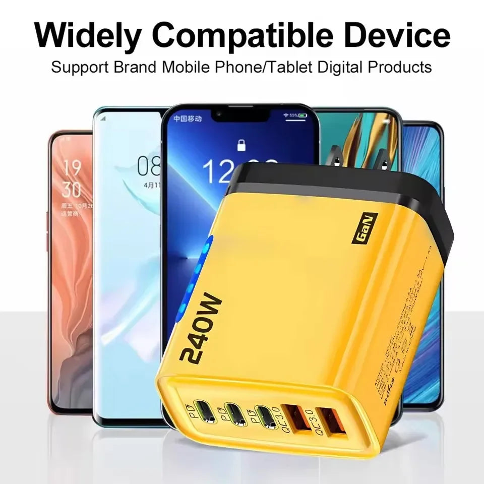 5-Port GaN Fast Wall Charger