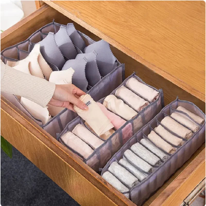 11-Compartment Foldable Underwear Organizer