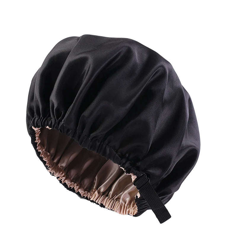 Adjustable Satin Bonnet for Sleeping
