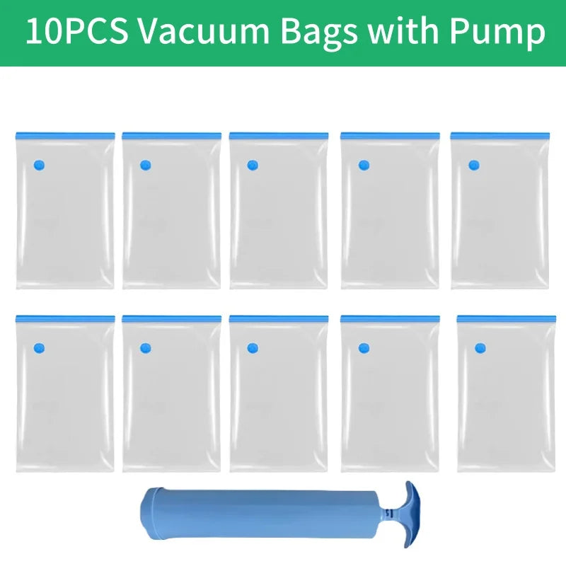 Large Capacity Vacuum Storage Bags for Clothes,Bedding,Space Saving Bags Storage Space Saver Compression Bags Vacuum Seal Packet