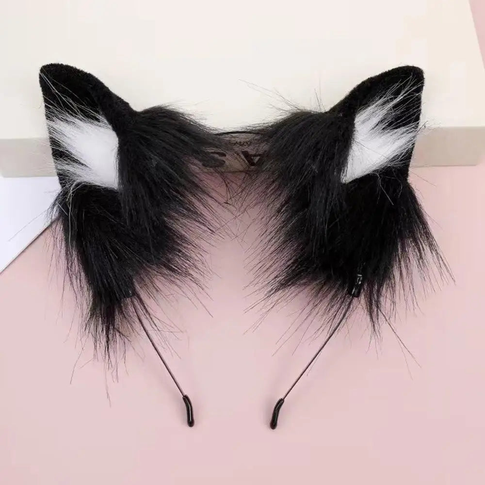 1PC Halloween Cat Ear Cosplay Headband For Women 2026 New Style Cute Hairband For Halloween Christmas Cosplay Party Costume