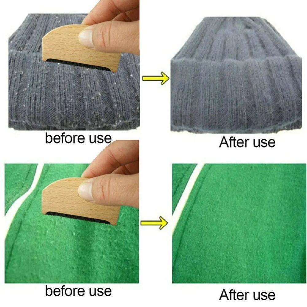 Reusable Wooden Fabric Lint Remover