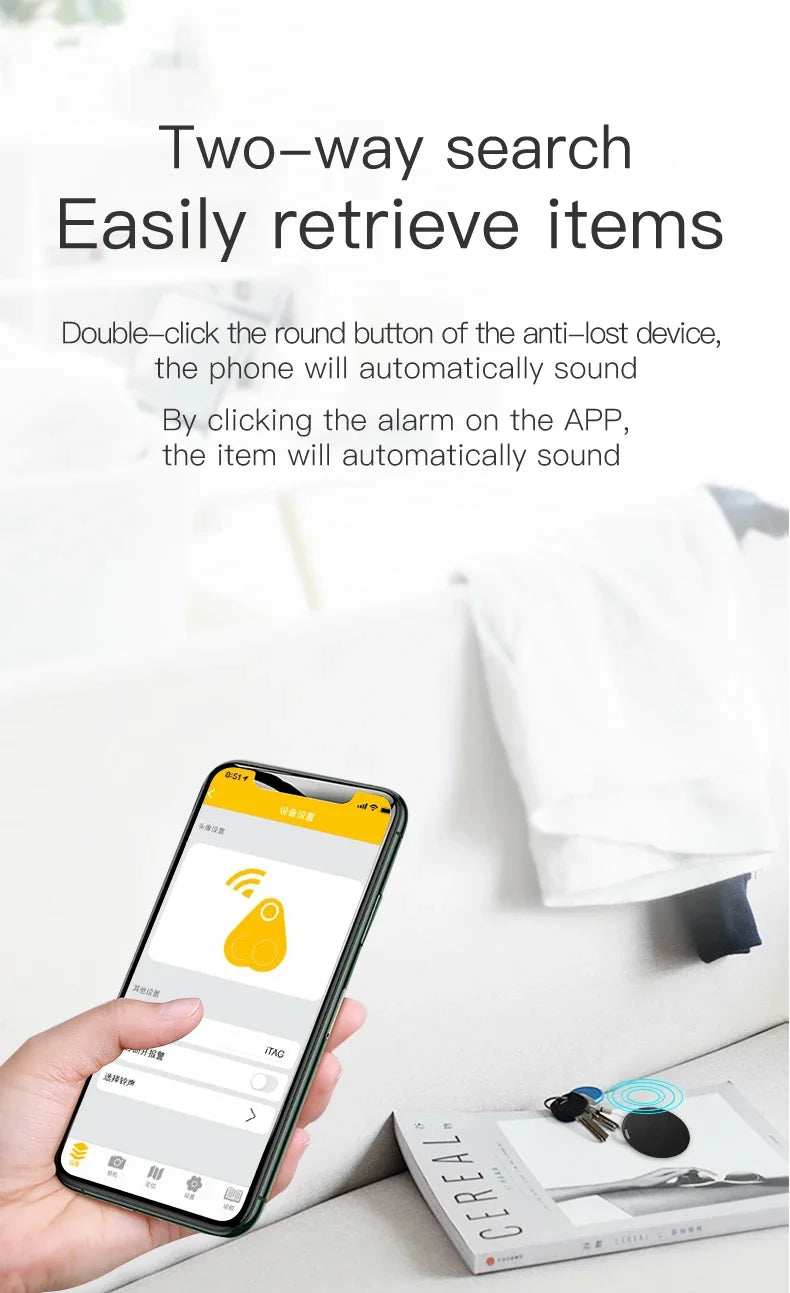 Bluetooth Item Finder Keychain Tracker