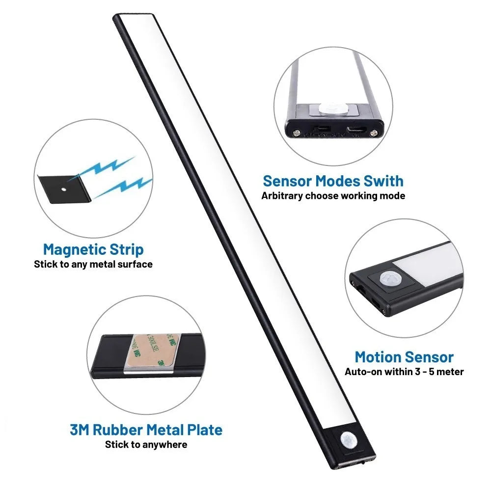Rechargeable Motion Sensor Under-Cabinet Light